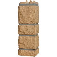 Угол наружный Grand Line Камелот Design Песочный со швом RAL 7006 392х153х153 мм