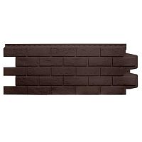 Фасадная панель Grand Line Состаренный кирпич Classic Шоколадный 995х390 мм