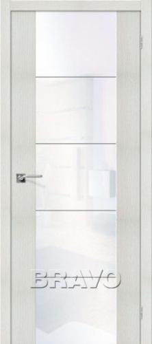 Межкомнатная дверь с Эко шпоном V4 Bianco Veralinga White Waltz - купить в интернет-магазине Diopt.ru
