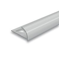 Раскладка наружная для плитки 10 мм 2,5м "Идеал", Светло-серый