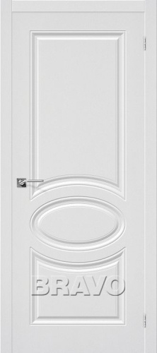 Межкомнатная дверь с ПВХ-пленкой Статус-20 ПГ Белый - купить в интернет-магазине Diopt.ru