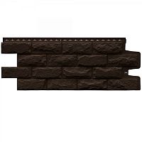 Фасадная панель Grand Line Колотый камень Classic Шоколадный 992х392 мм