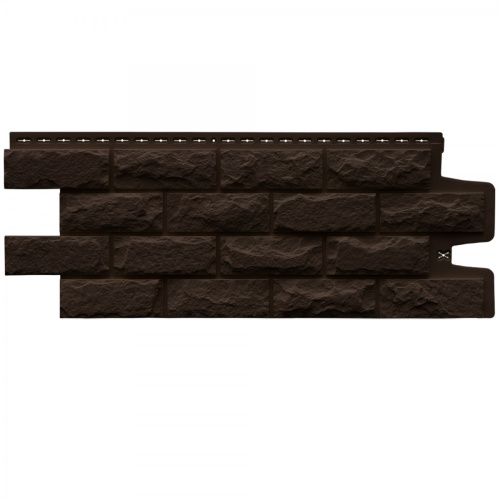 Фасадная панель Grand Line Колотый камень Classic Шоколадный 992х392 мм - купить в интернет-магазине Diopt.ru