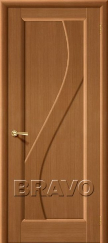 Межкомнатная шпонированная дверь Сандро ПГ орех - купить в интернет-магазине Diopt.ru