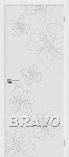 Межкомнатная окрашенная дверь Граффити-8 белый - купить в интернет-магазине Diopt.ru