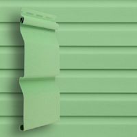 Сайдинг виниловый Grand Line Amerika D4 Корабельный брус Салатовый 3660х203 мм