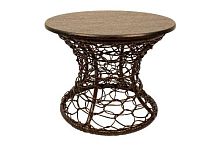 Стол Бонго Классика мини коричневый, диаметр 0,40 м