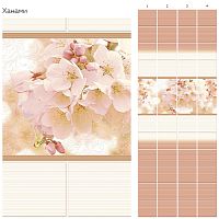 Стеновая панель ПВХ Кронапласт Unique Ханами узор