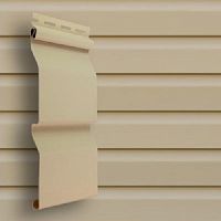 Сайдинг виниловый Grand Line Amerika Slim D4 Корабельный брус Бежевый 3000х203 мм