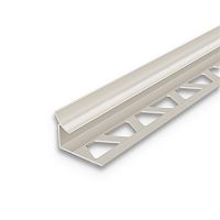 Раскладка внутренняя для плитки 8мм 2,5м "Идеал", Светло-бежевый