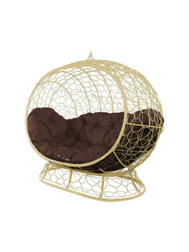 Диван УЛЕЙ на ножках с ротангом бежевый, коричневая подушка - купить в интернет-магазине Diopt.ru Диван УЛЕЙ на ножках с ротангом бежевый, коричневая подушка - купить в интернет-магазине Diopt.ru