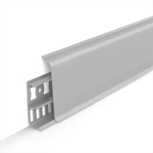 Плинтус Идеал (IDEAL) 85 мм коллекция "Deconika" 002 Светло-серый - купить в интернет-магазине Diopt.ru