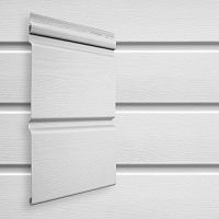 Сайдинг виниловый Grand Line Double-Брус Белый 3000х291 мм