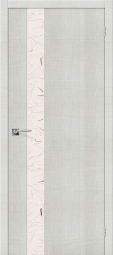 Межкомнатная дверь с эко шпоном Порта-51 Bianco Crosscut - купить в интернет-магазине Diopt.ru