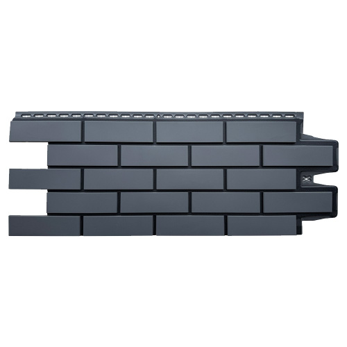 Фасадная панель Grand Line Клинкерный кирпич Design Графит со швом RAL 9005 968х390 мм - купить в интернет-магазине Diopt.ru