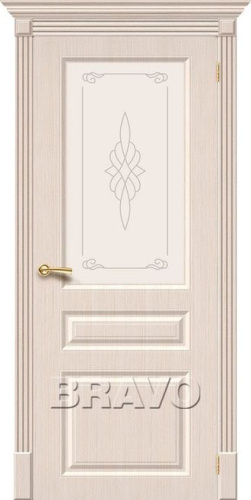 Межкомнатная шпонированная дверь Статус-15 БелДуб - купить в интернет-магазине Diopt.ru