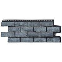 Фасадная панель Grand Line Колотый камень Design Plus Антрацит с черным швом 992х392 мм