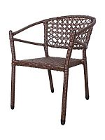 Стул Латте с ротангом, коричневый