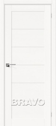 Межкомнатная шпонированная дверь Вуд Модерн-21 MF Whitey - купить в интернет-магазине Diopt.ru
