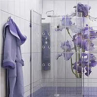 Стеновая панель ПВХ Кронапласт Unique Ирис фоновая 2700х250 мм