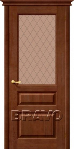 Дверь из массива М5 ПО Темный лак - купить в интернет-магазине Diopt.ru